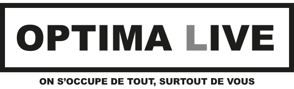 Optima live logo menu or Organisation évènementiel